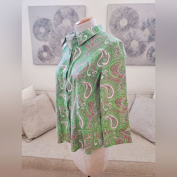 Talbots Wrinkle Resistant Button Down Shirt sz 16P - Picture 3 of 10